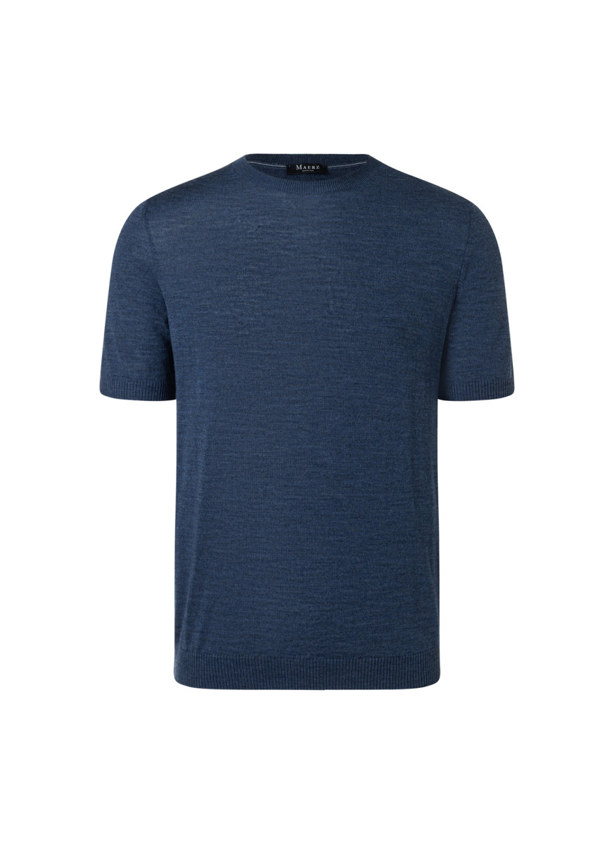 Herren Strickshirt aus reiner Merinowolle