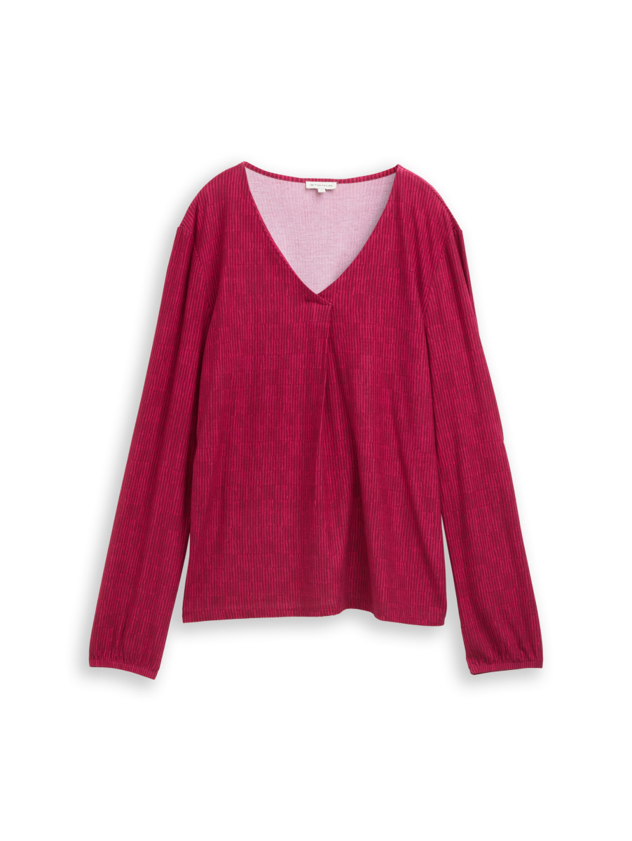 Damen Langarmshirt mit Muster