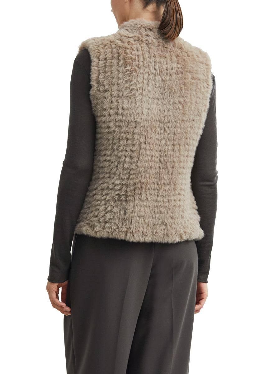 Damen Fake-Fur-Weste