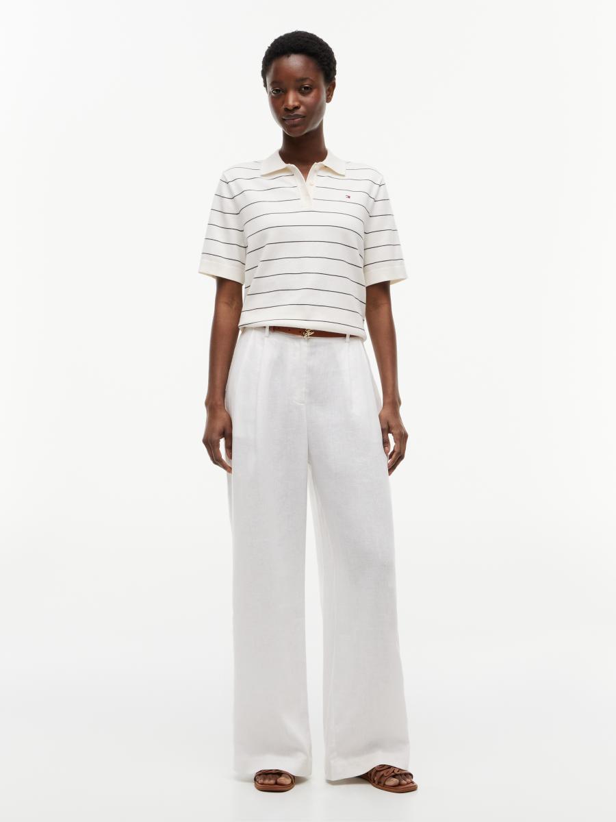Damen Poloshirt Jersey Stitch