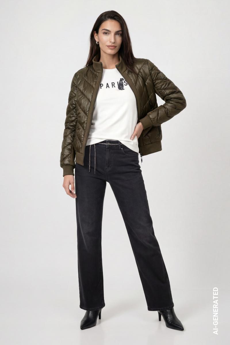 Jacke mit Neopren