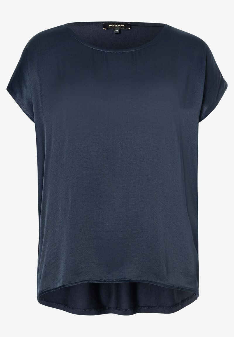 Blusenshirt mit glänzendem Finish