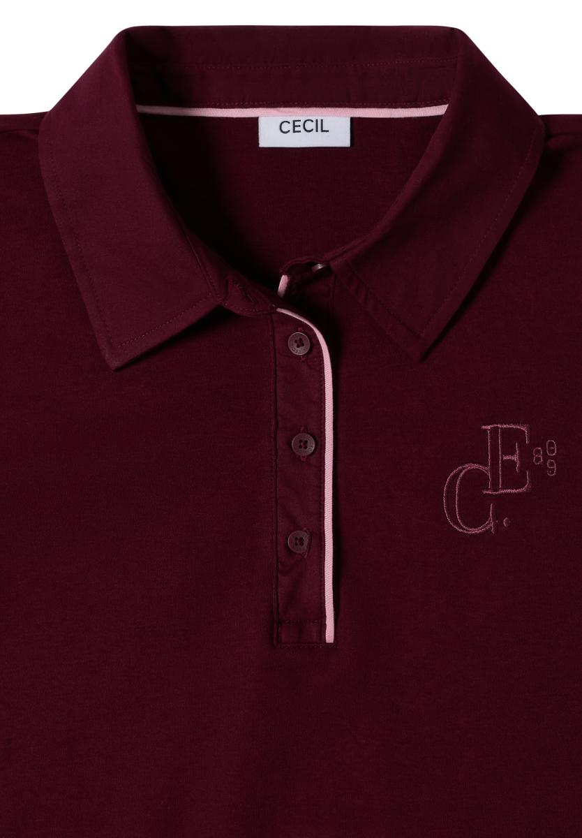 Damen Langarm Poloshirt