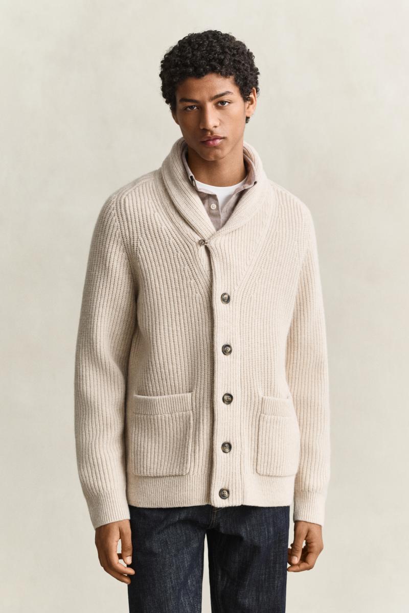 Herren Strickjacke aus Wollgemisch