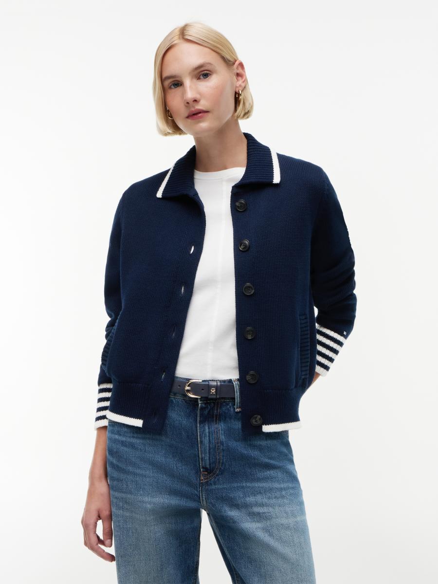 Damen Polo-Cardigan