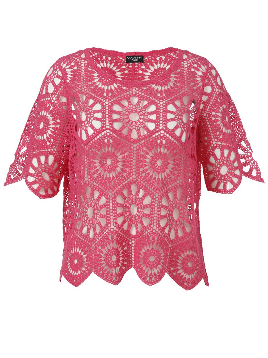 Curvy Kurzarm-Pullover