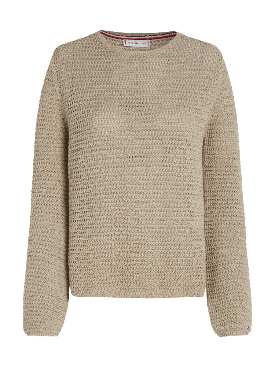 Damen Strickpullover POINTELLE CROCHET
