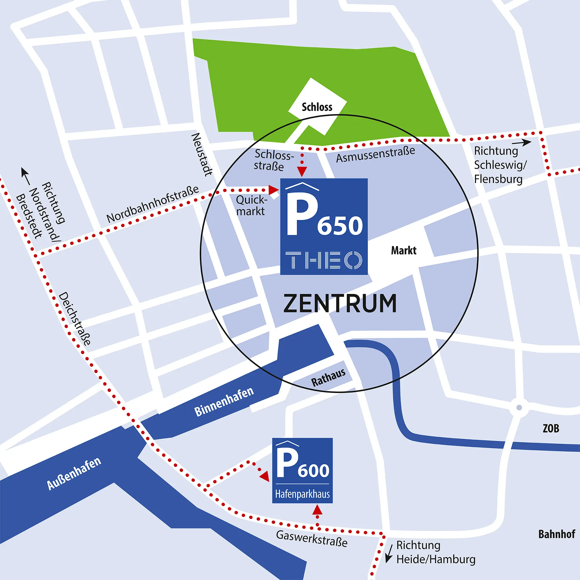 Park-Leit-System Husum