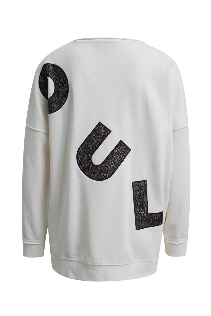 Damen Sweatshirt Lace Wording