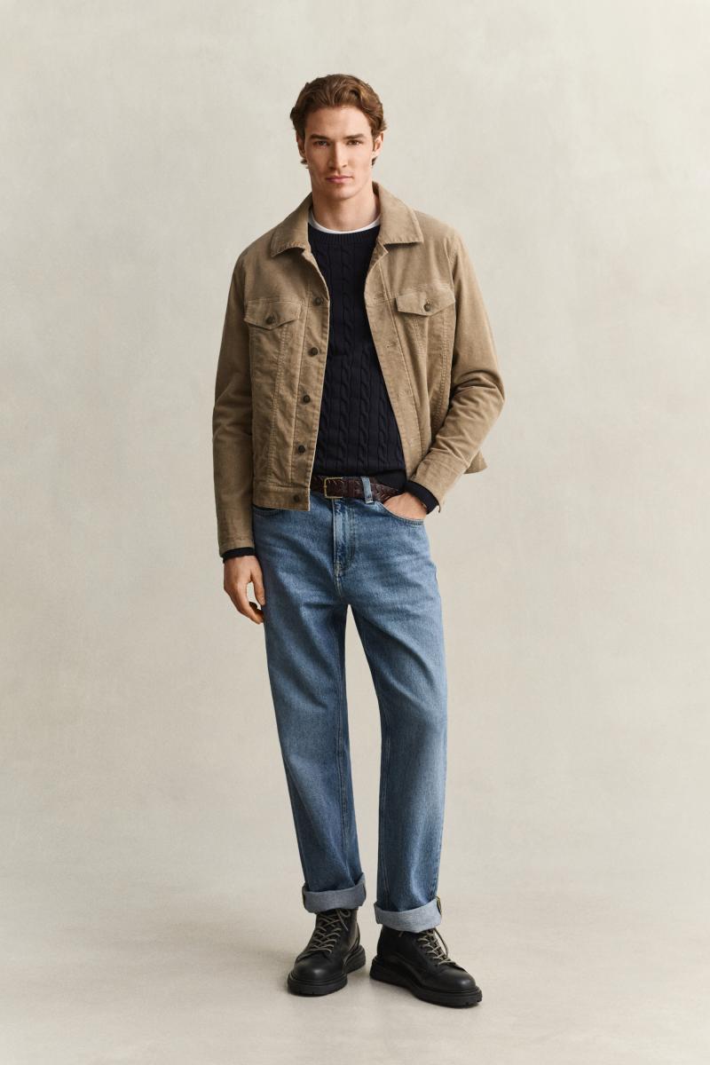 Herren Zopfstrick-Pullover