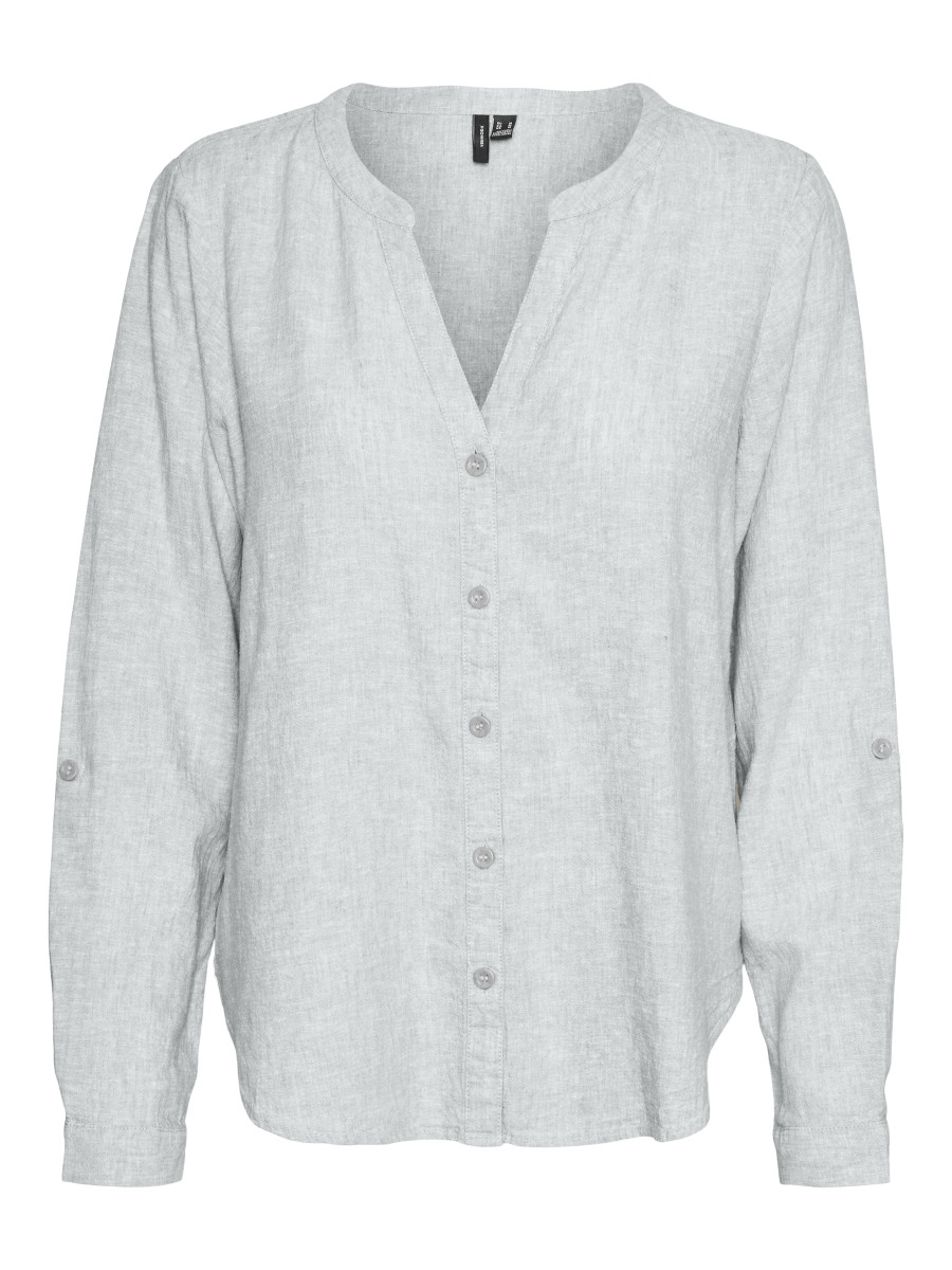 Damen Langarmshirt VMLINN LS V-NECK SHIRT
