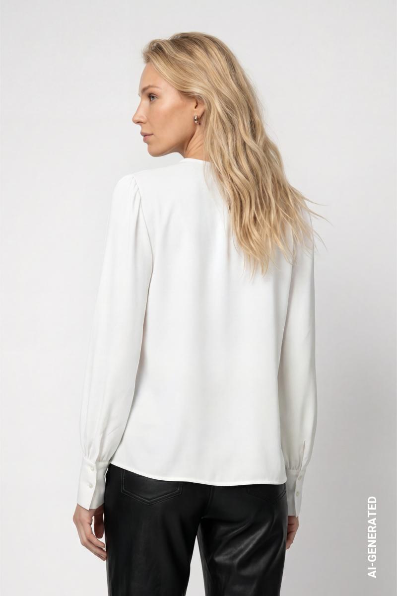 Bluse mit Crepe-Struktur