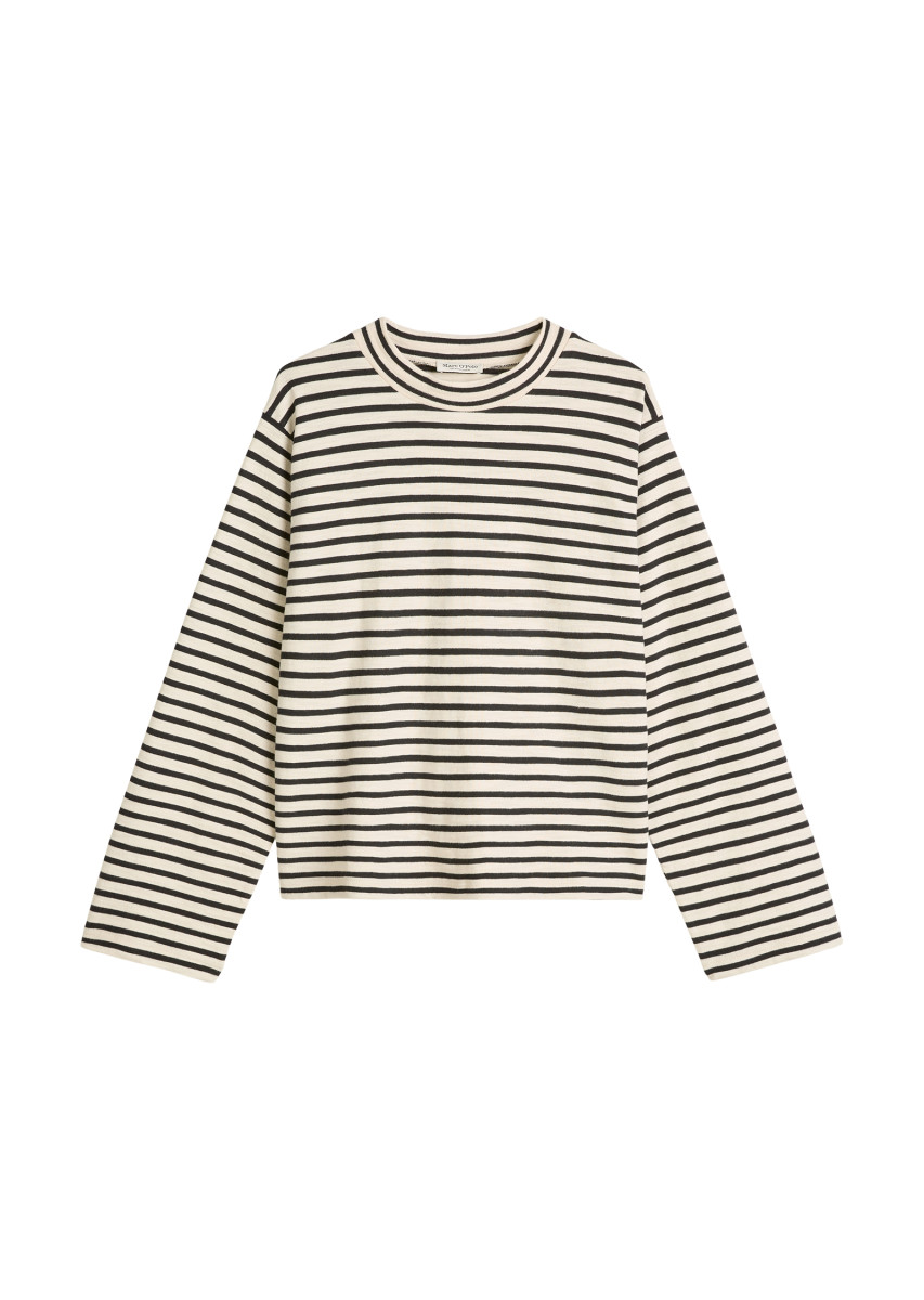 Damen Streifen-Longsleeve