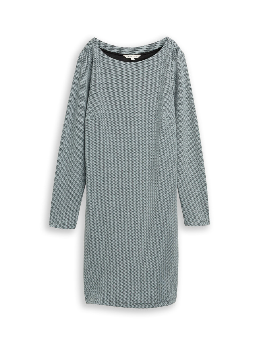 Mini-Kleid mit U-Boot-Ausschnitt