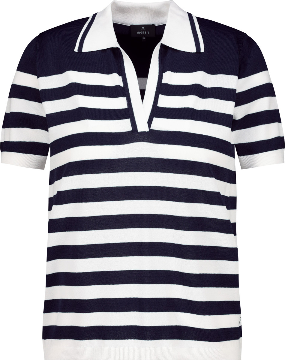 Damen Ringel-Poloshirt