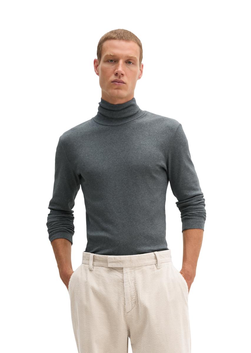 Herren Rollkragen-Longsleeve