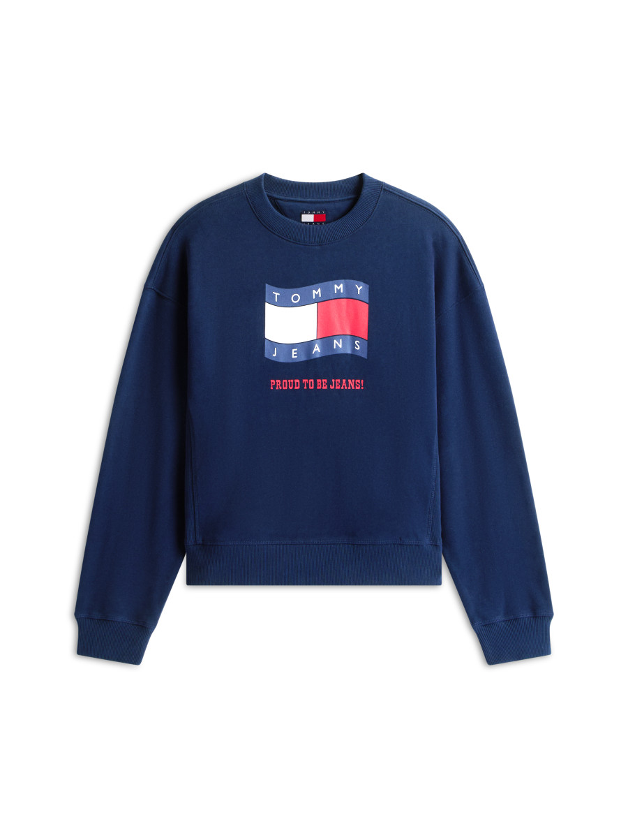 Damen Pullover TJW BXY WAVY FLAG CREW EXT