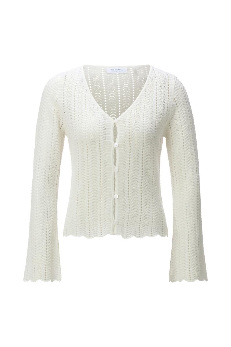 Damen Ajour-Strickjacke