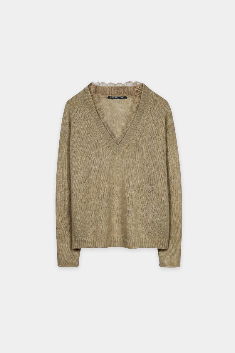 Damen Pullover aus Alpaka-Mix