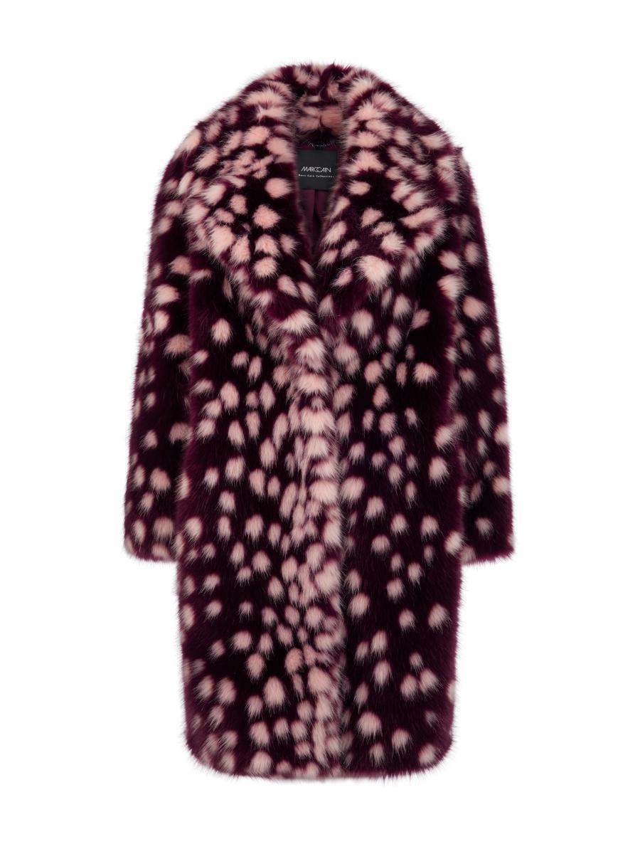 Damen Mantel mit markantem Punkte-Print