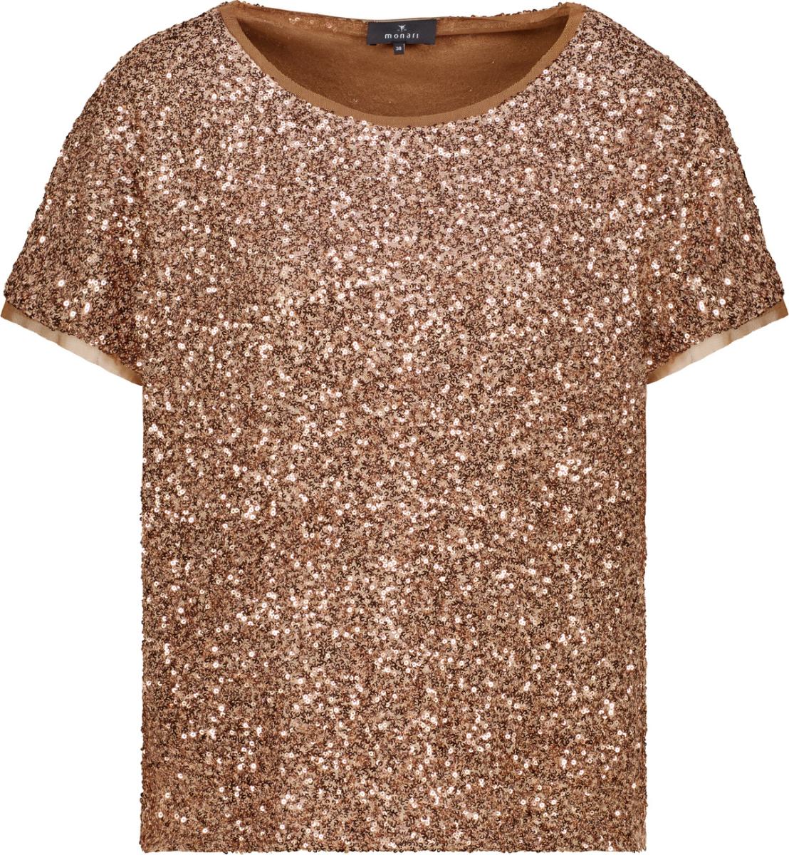 Damen Pailletten-Shirt