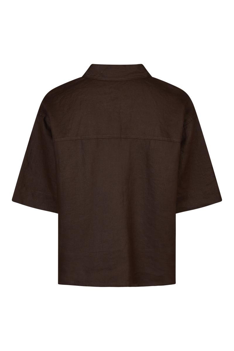 Leinenbluse Kurzarm