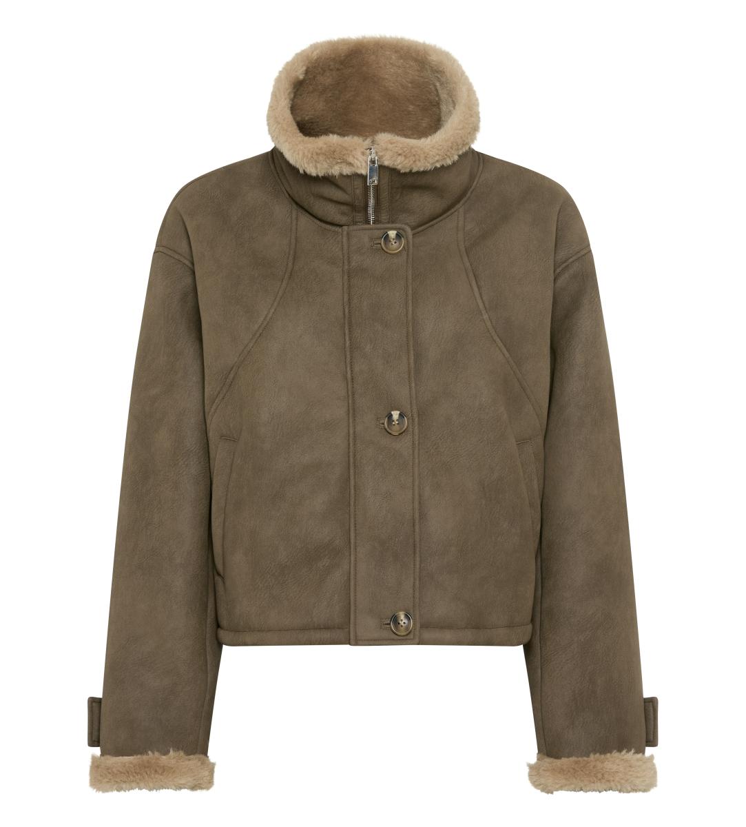 Damen Webpelzjacke