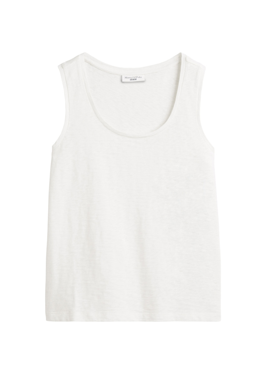 Relaxed Top aus Slub Jersey