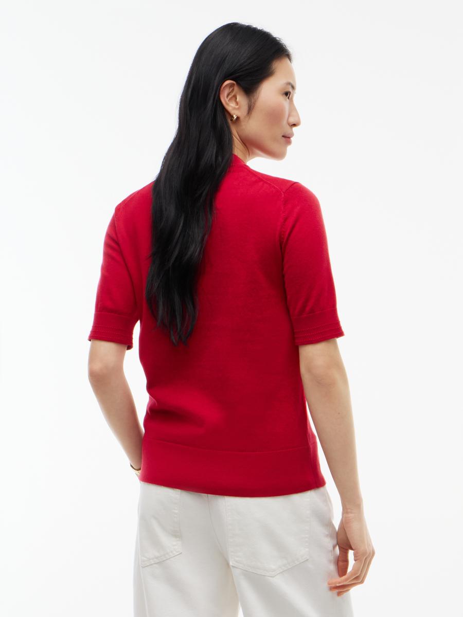 Damen Kurzarm-Pullover