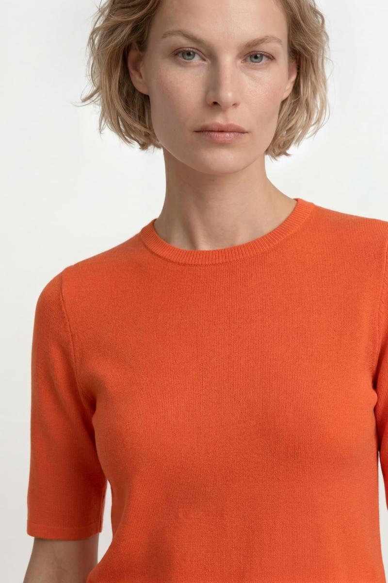 Damen Kurzarm-Pullover