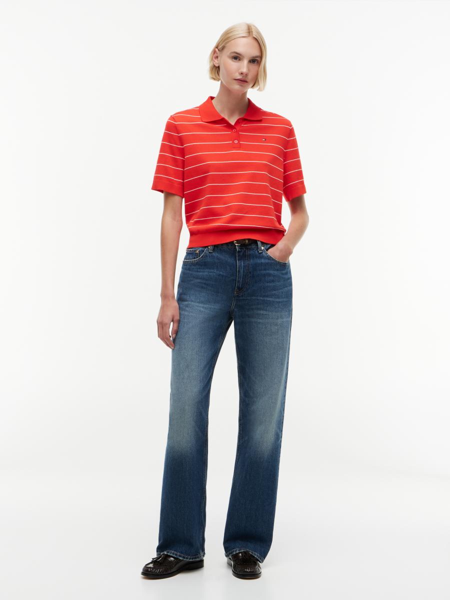 Damen Poloshirt Jersey Stitch