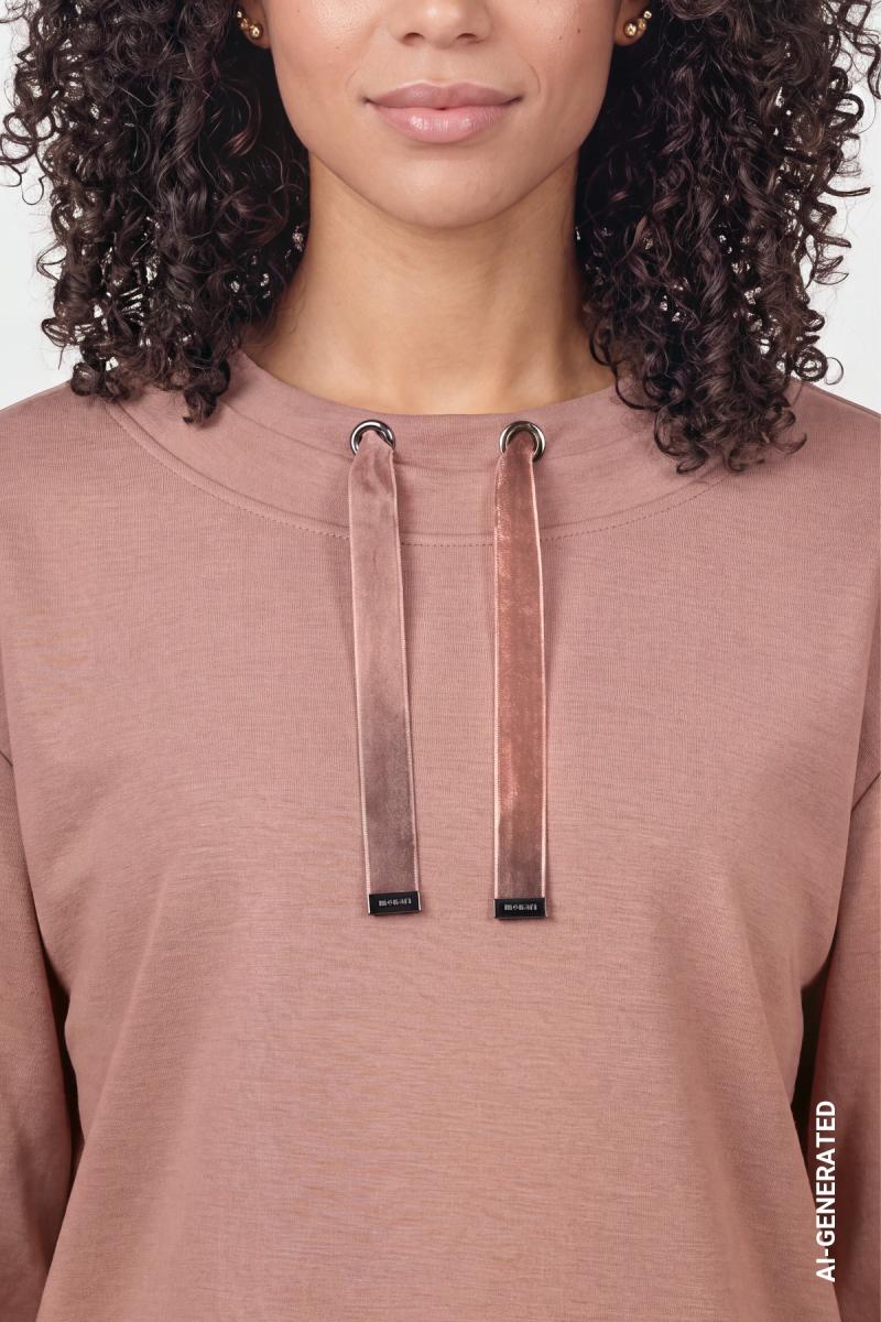 Damen Sweatshirt mit Bindeband