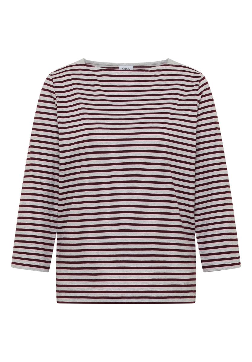 Damen 3/4-Arm Shirt mit Boat Neck