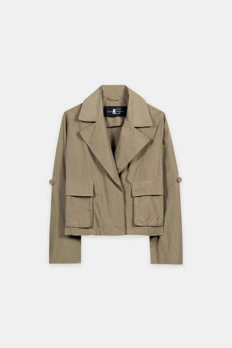 Damen Taft-Blousonjacke