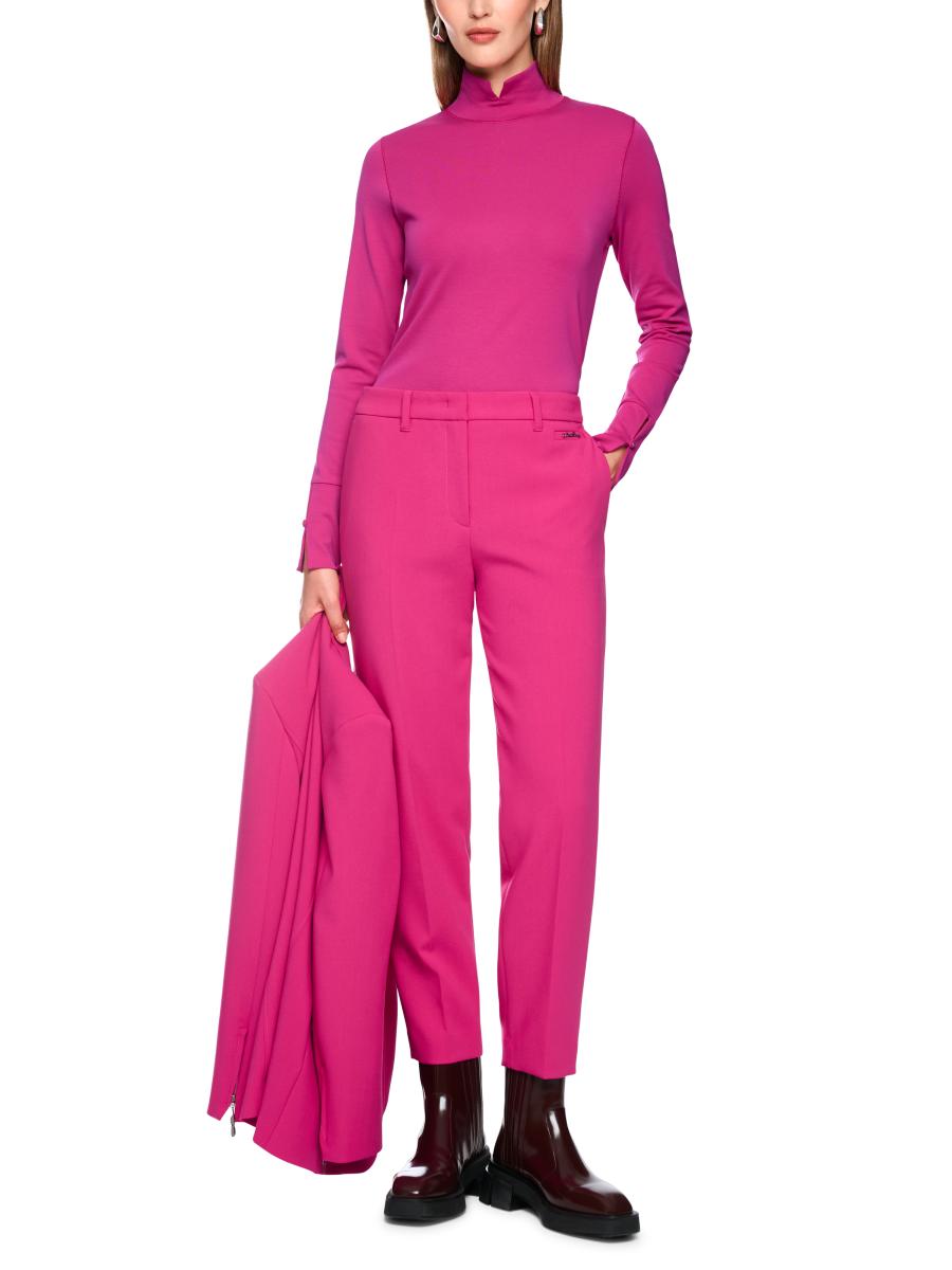 Damen Langarmshirt mit Stehkragen