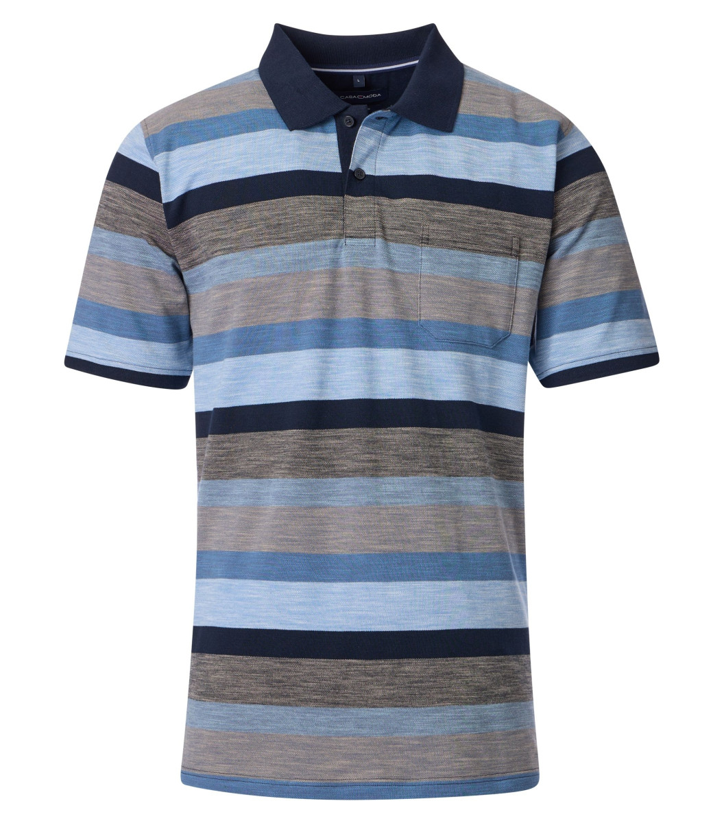 Herren Polo-Shirt mit Streifenmuster