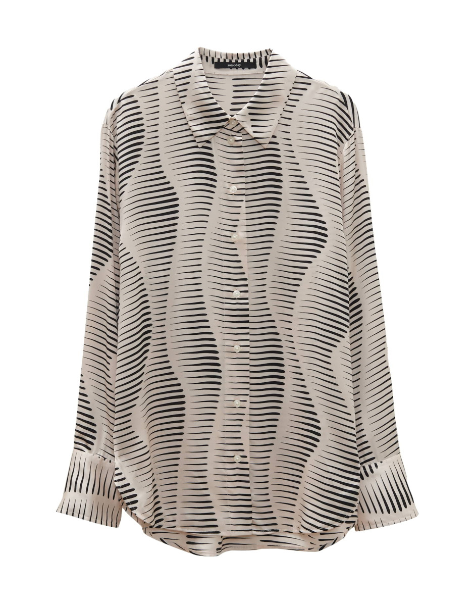 Oversize Bluse mit Print Zauryn