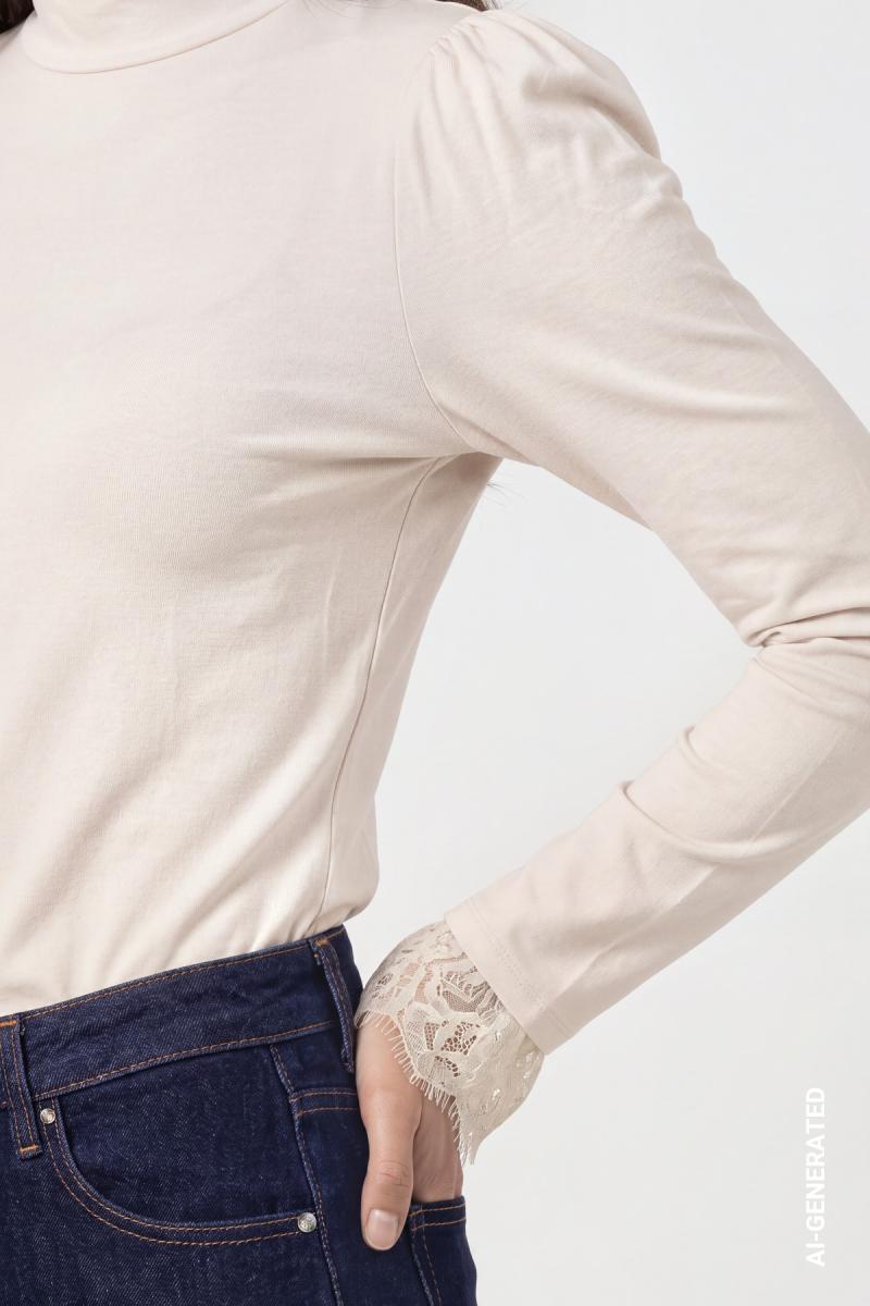 Damen Rollkragen-Pullover