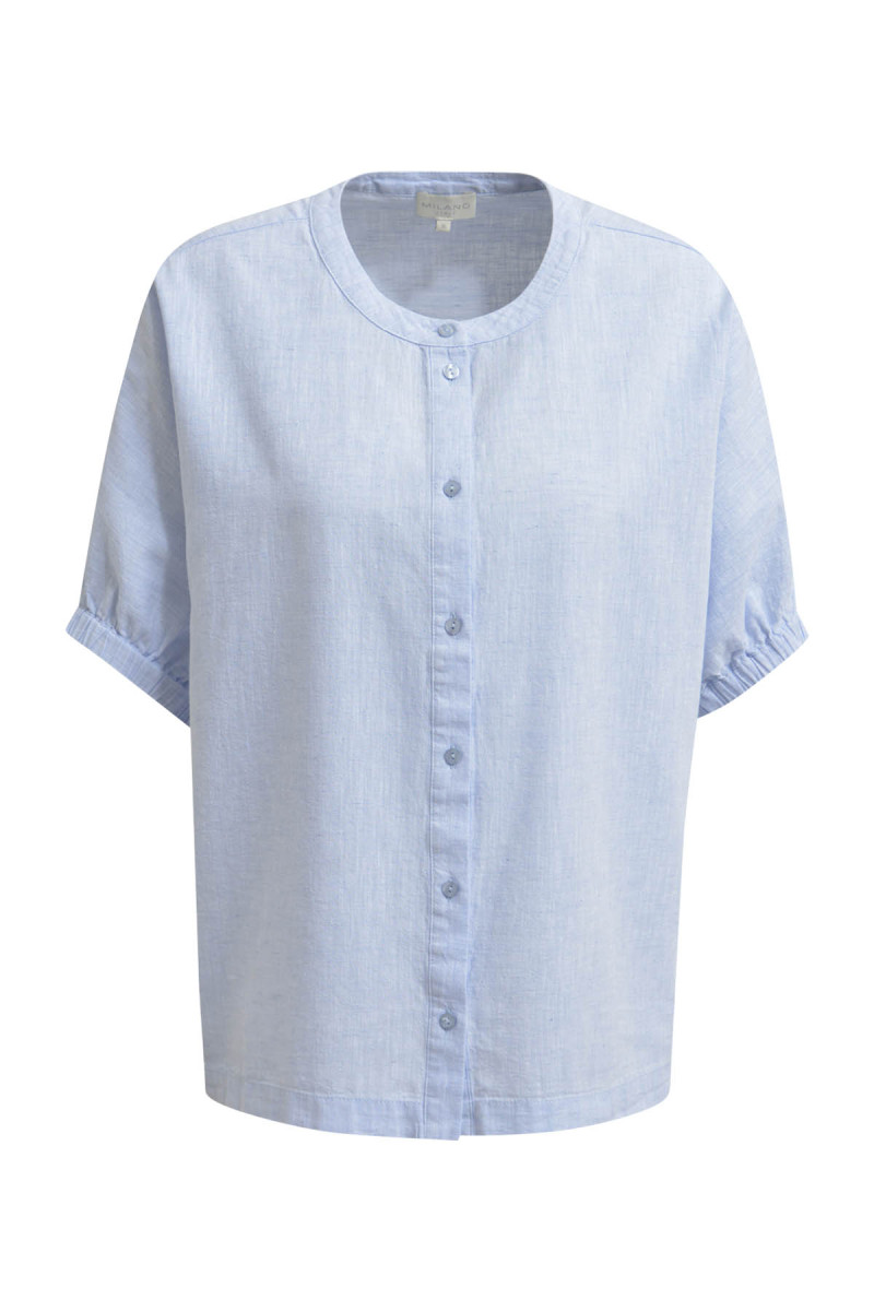 Leinenbluse Halbarm