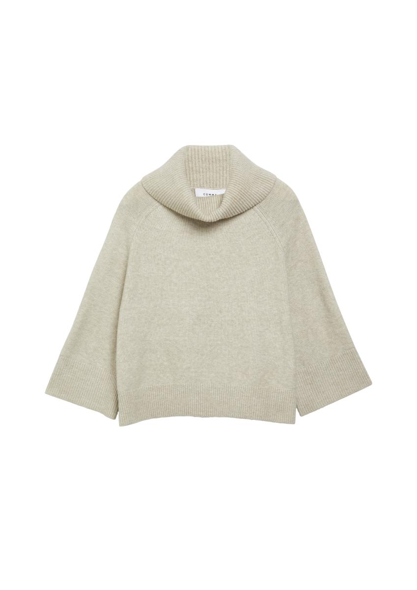 Damen Poncho-Pullover
