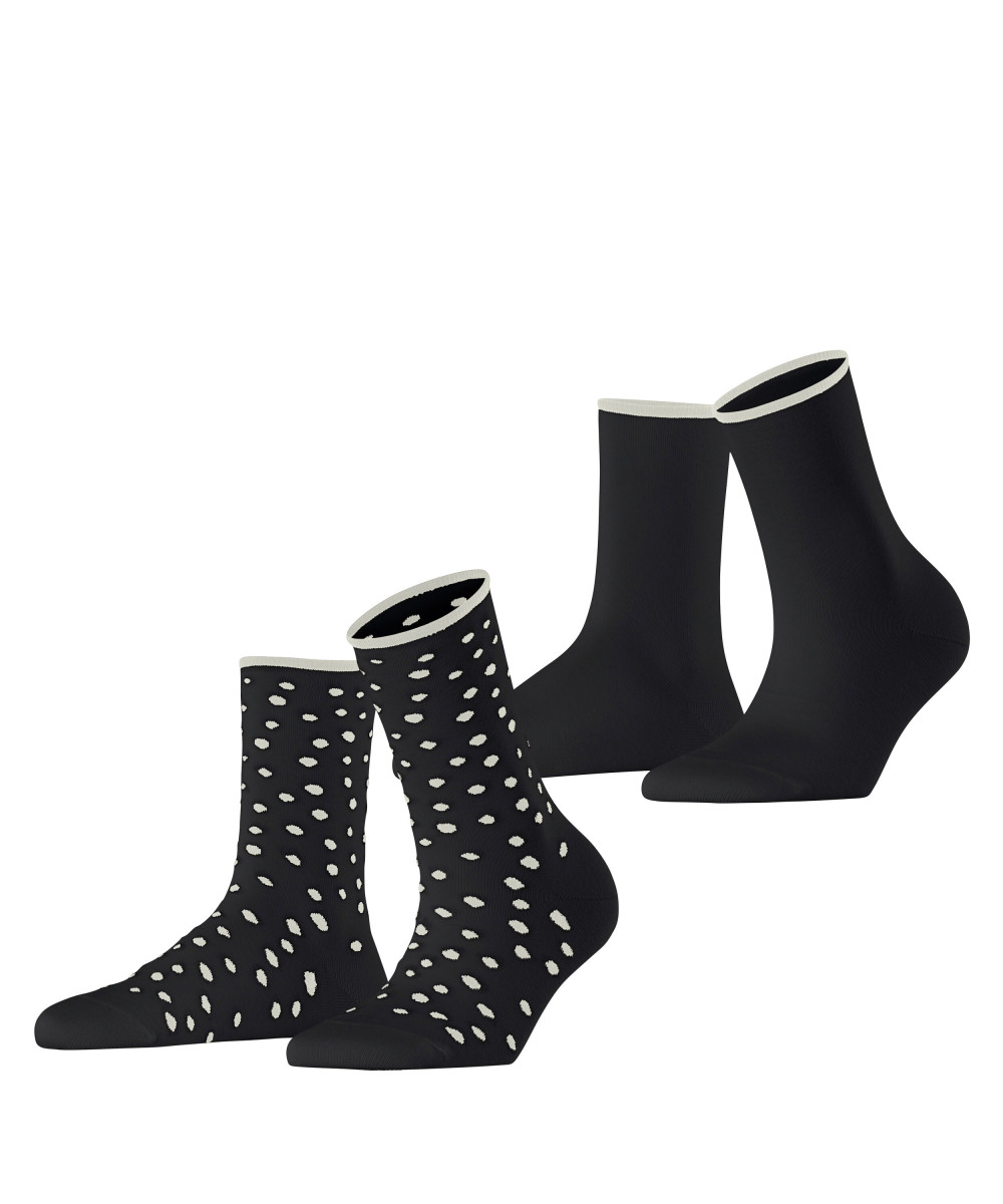 Sketched Dot 2-Pack Damen Socken