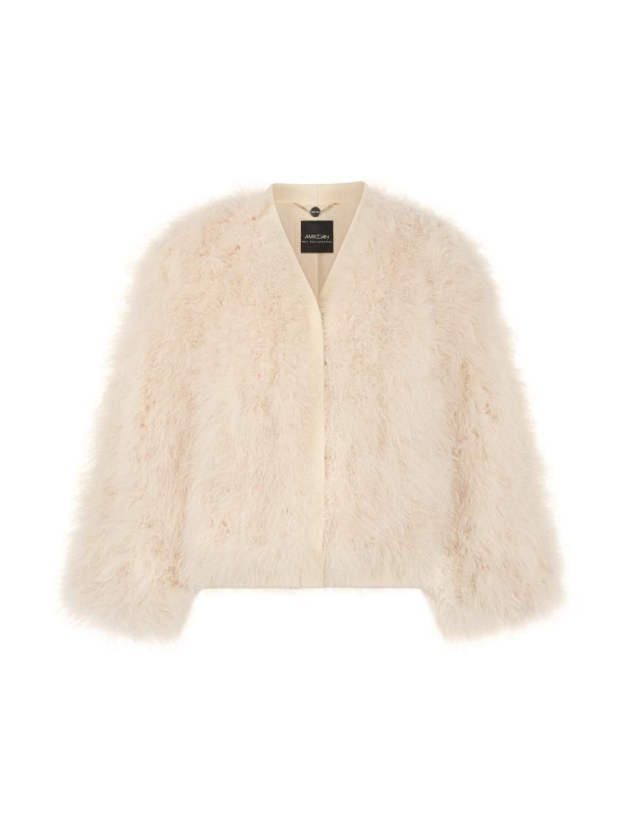 Damen Jacke mit Federn