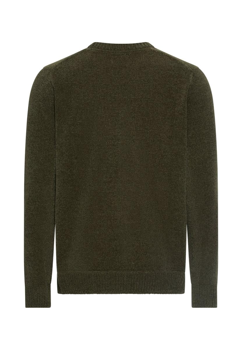 Herren Pullover mit Strick-Einsatz
