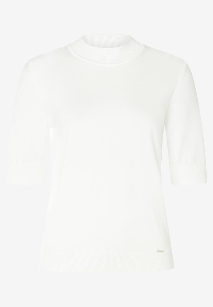 Damen Rollkragen-Pullover Mit Kurzen Ärmeln
