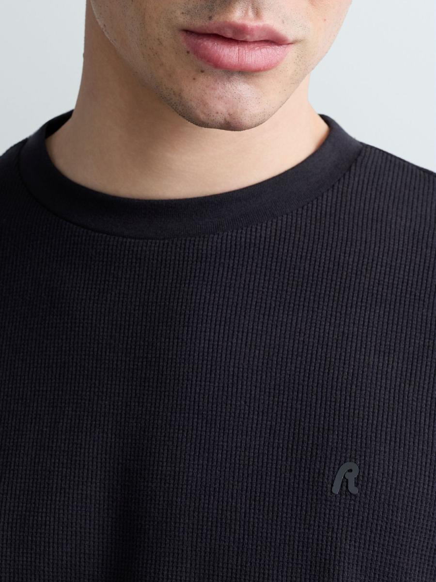 Herren Langarmshirt mit Struktur