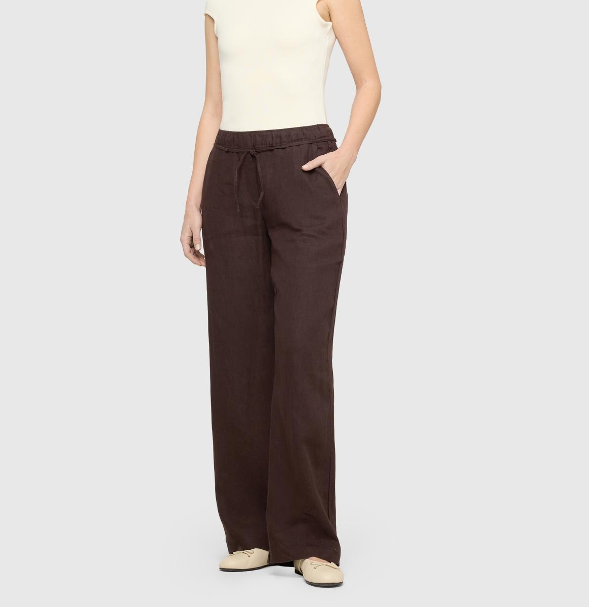 Damen Leinenhose Chiara Belt