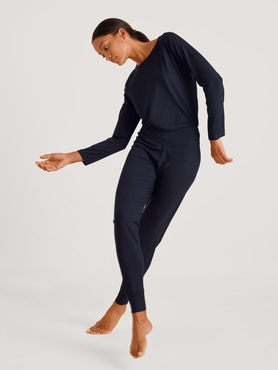 Damen Pyjamahose mit Bündchen