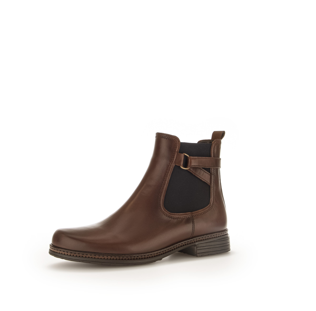 Chelsea Boots Glattleder braun