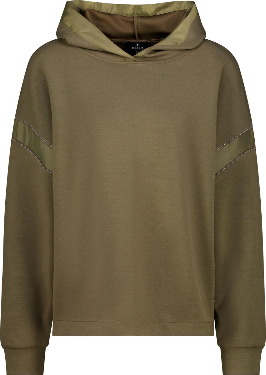 Damen Sweatshirt mit Stoffeinsatz