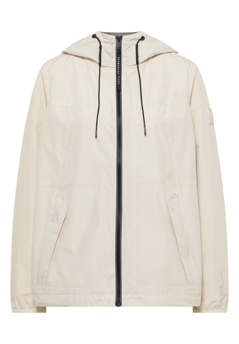 Damen Jacke Mit Kapuze Und Tunnelzug